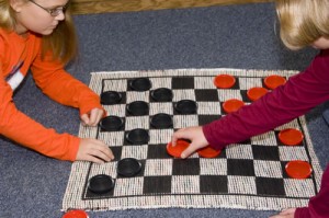 Giant Checkers Game
