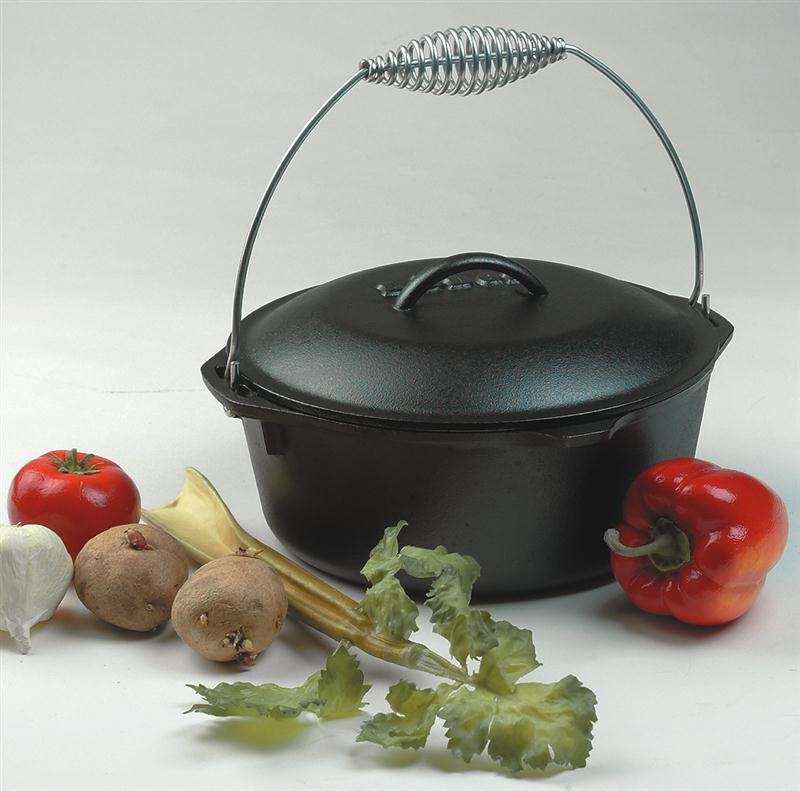 Dutch Ovens are the original slow cookers. Great for wood cook stoves. Available at www.lehmans.com or Lehman's in Kidron, Ohio.