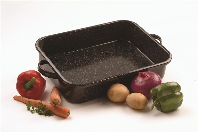 Perfect to make a big batch of chicken feed for summer parties, this enamelware roaster is available now at Lehman's in Kidron, or at Lehmans.com.