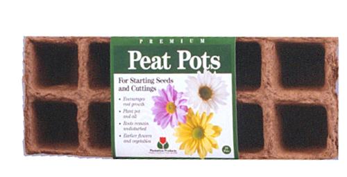 Start seeds easily with Natural Peat Pots; transplant later without shock. Order from Lehmans.com.