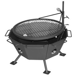 Backyard Fire Pit Grill, available at Lehmans.com or Lehman's in Kidron, Ohio.