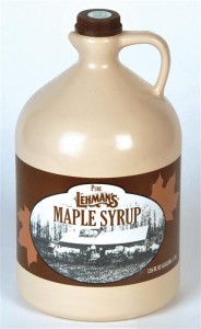 Lehman's Maple Syrup is from a family member's sugarbush in New York State. In stock now! Click the picture to learn more. 