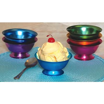 Charming retro bowls are perfect for sundaes. At Lehman's in Kidron, Ohio, and Lehmans.com.
