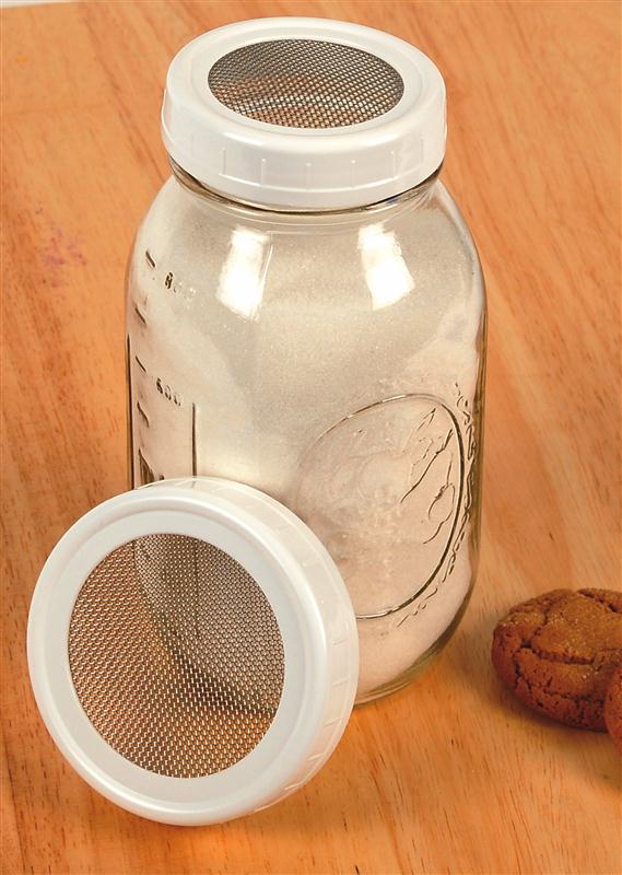 As an alternative to cloth, the Canning Jar Strainer Lid will allow air and yeast to reach your base starter solution. Available now at Lehmans.com.