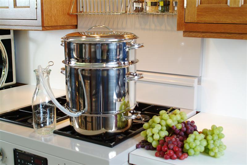 The Stainless Steel Steam Juicer is available at Lehmans.com or Lehman's in Kidron, Ohio.