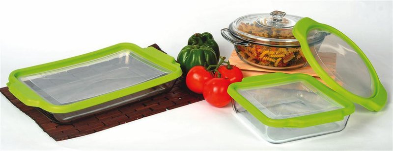 Glass Bakeware with Storage Lids
