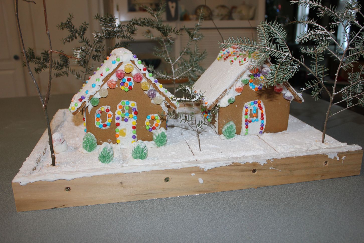 Our gingerbread houses for Christmas 2013.