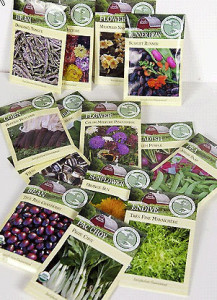 Heirloom seeds in packets from Lehmans.com.