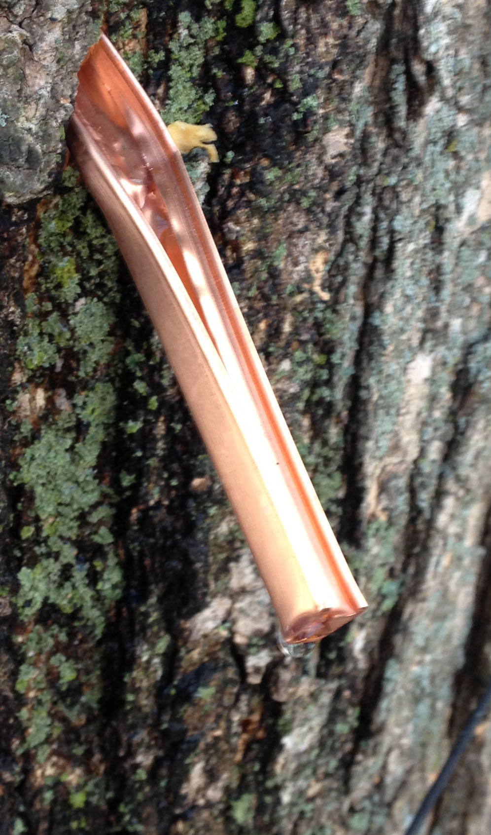 copper channel made into spline