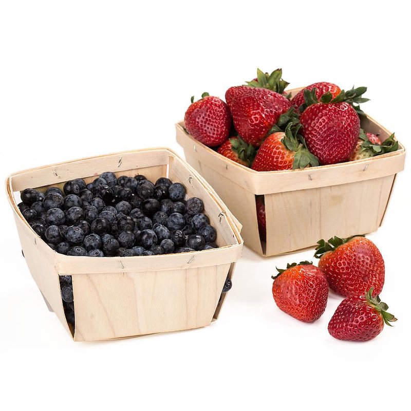 Old-Time Poplar Berry Baskets