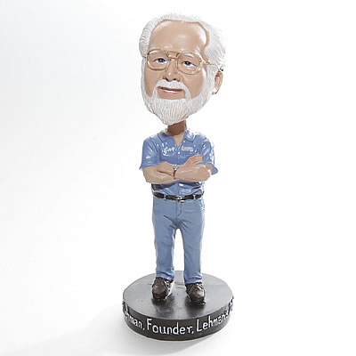 Isn't the bobblehead adorable? Looks just like the man himself, down to the glasses.