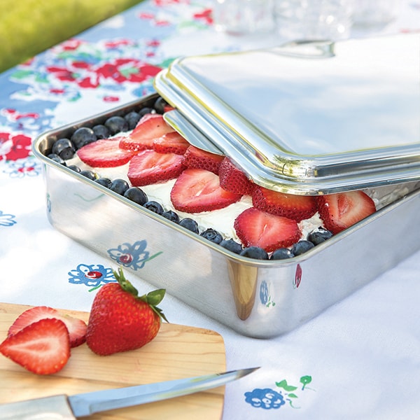 Stainless Steel Cake Pan With Lid