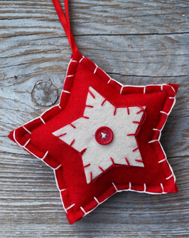 blanket stitch start ornament