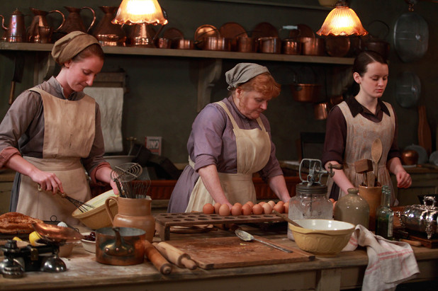 Many of the kitchen items shown on Downton Abbey are still preferred today by modern cooks who want non-electric, old-fashioned, reliable tools for their kitchens. Photo Source: confoundedcook.blogspot.com