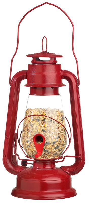 Your bird friends will love our red lantern bird feeder - and it looks great in your yard!