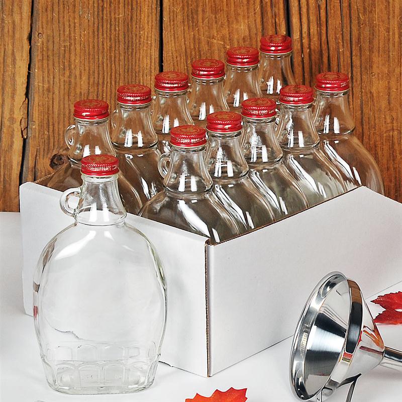 Store your finished syrup hygienically and attractively, too!