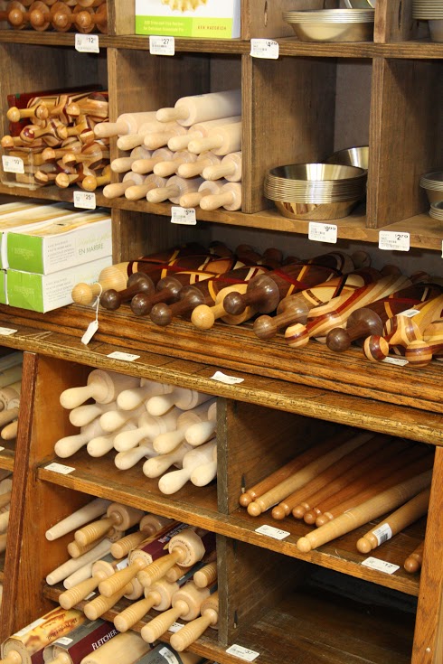 Huge selection of rolling pins and other kitchen essentials at Lehman's in Kidron!
