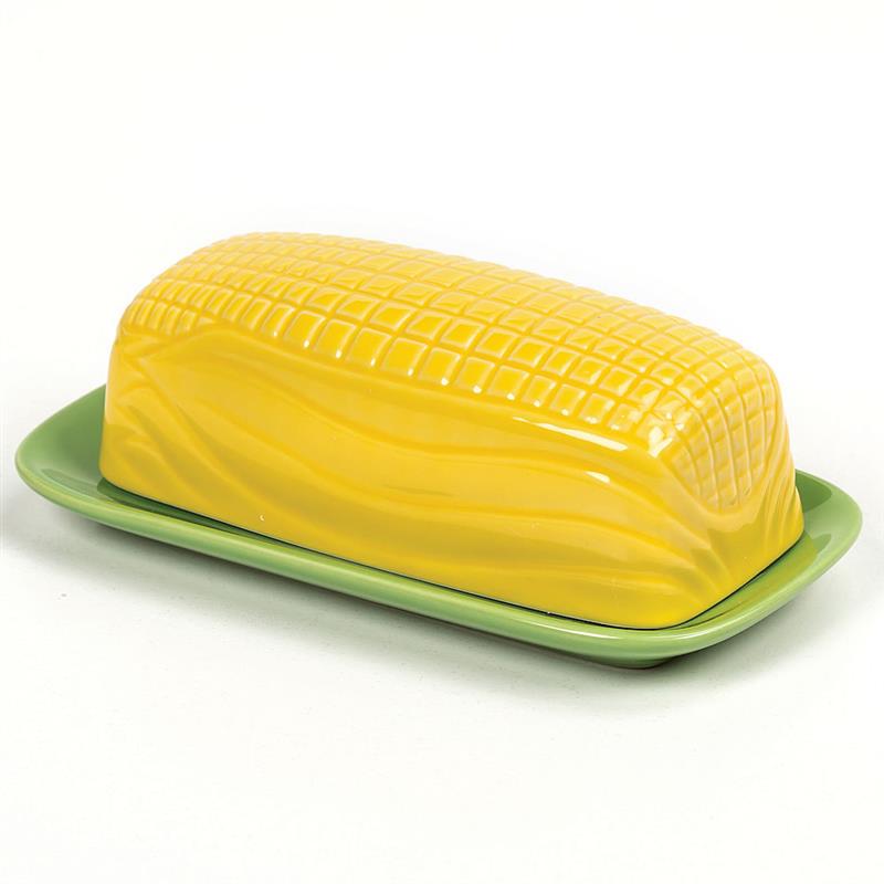 Homemade bread needs real butter. Spread from a charming corn-shaped dish, of course! At Lehmans.com.