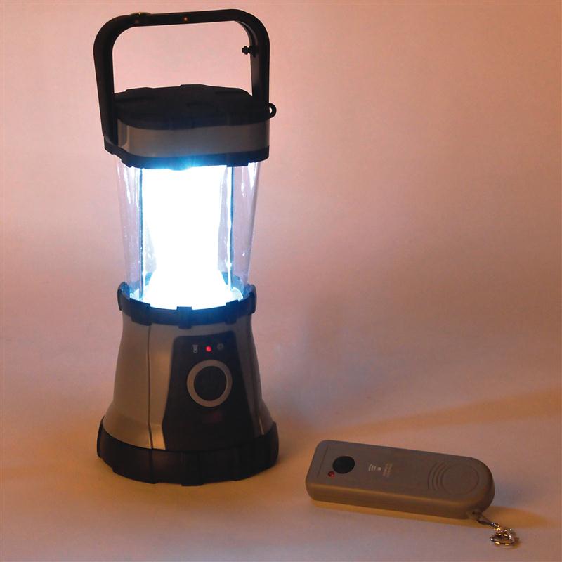 When the power goes out or the sun goes down, reach for this lantern. Its 24 powerful LED bulbs stay cooler, put out more usable light and last much longer than other types of bulbs. Use the keyring remote to light the room before you enter.