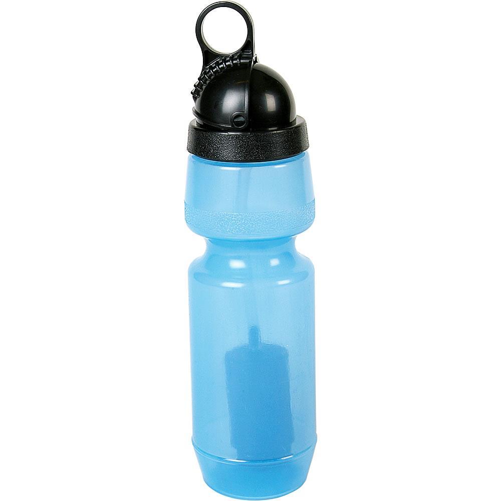 It looks like an ordinary water bottle, but it's actually a sophisticated water filter. Low cost, portable, and easy to use. Fill the bottle with "raw" water and squeeze out safe, sparkling-clean water.