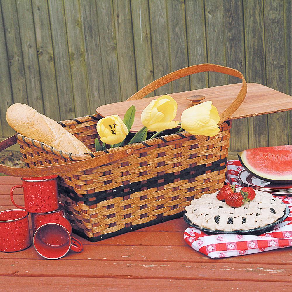 Amish made picnic basket
