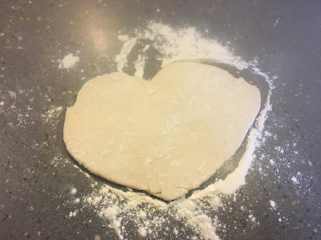 heart shape pie dough