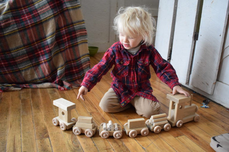 eli and mattie toy wooden train