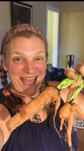 home-grown carrots
