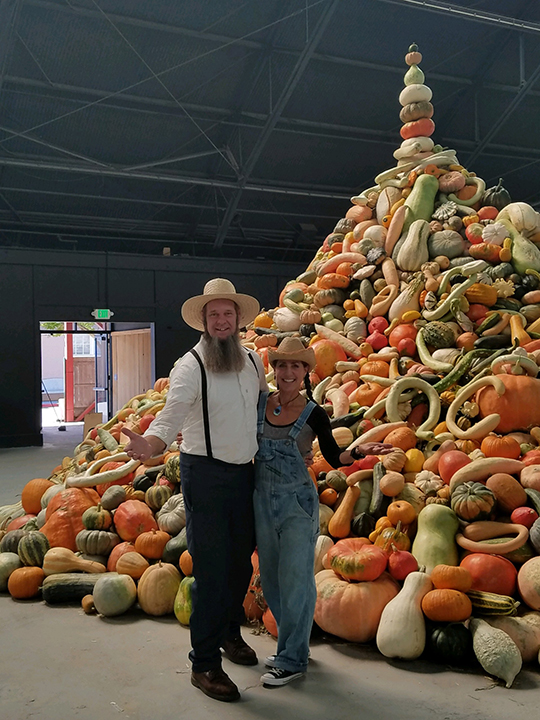 Doug & Stacy with pumpkins