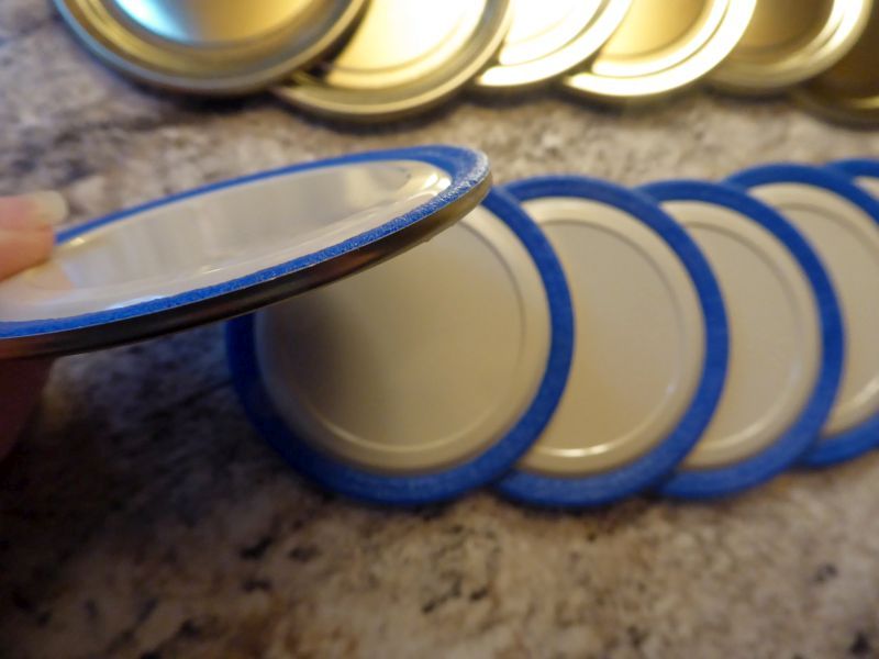 canning lid edge-on