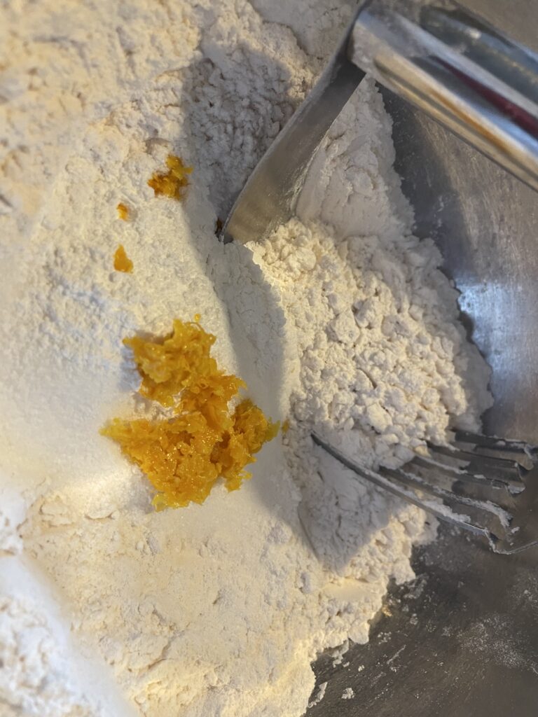 Mix until dough is crumbly