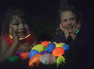 Easter traditions: egg hunt at night