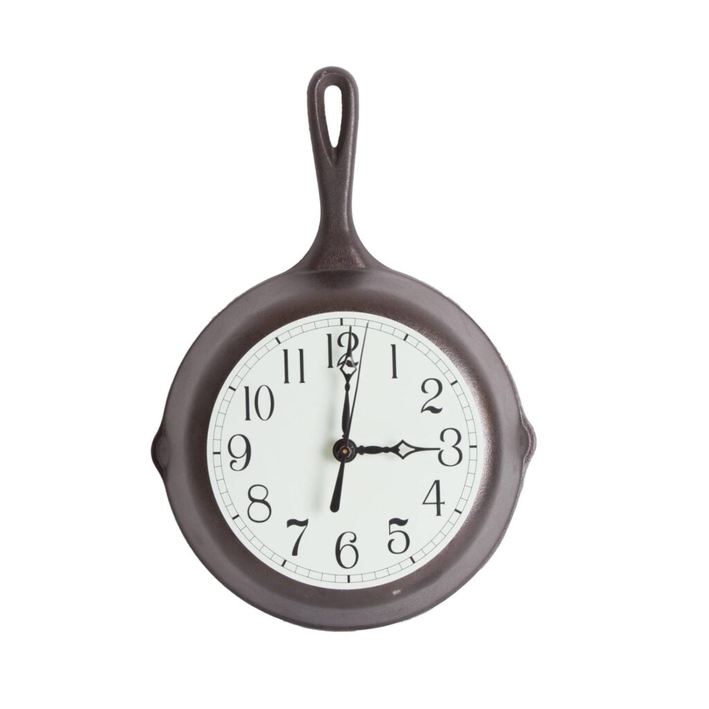 Cast Iron Skillet Clock