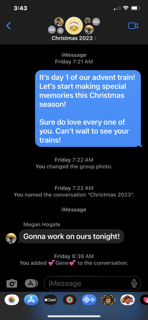 New holiday traditions: Christmas family group chat