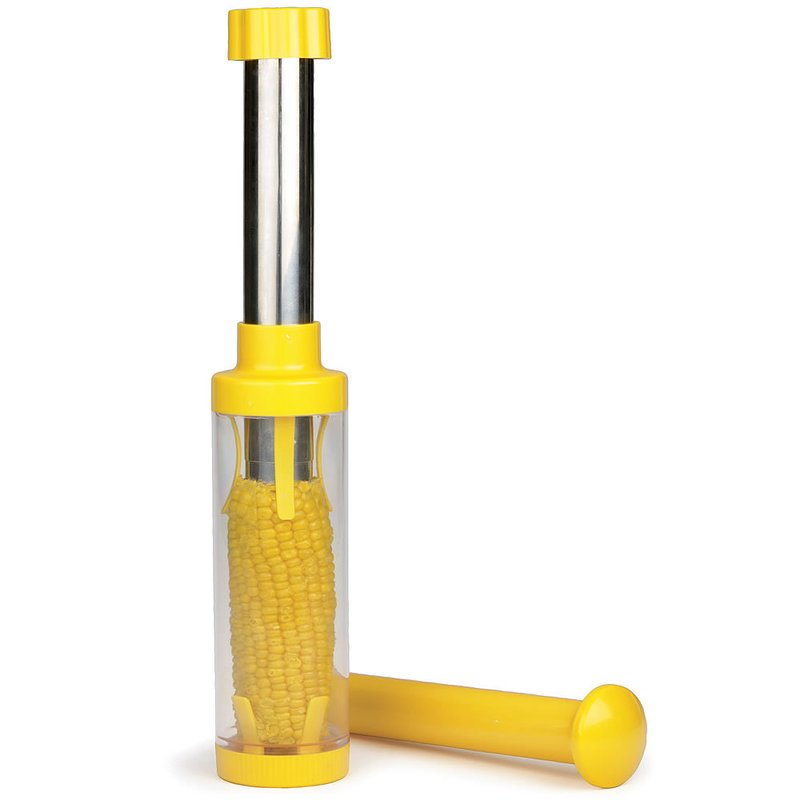 Deluxe Corn Stripper with corn inside cylinder