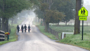 children walking to school