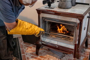 Caring for wood stove